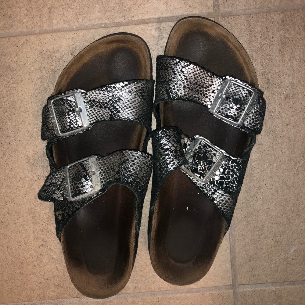 Snakeskin Birkenstock’s
